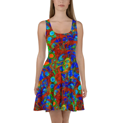 Neon Relic on a Skater Dress