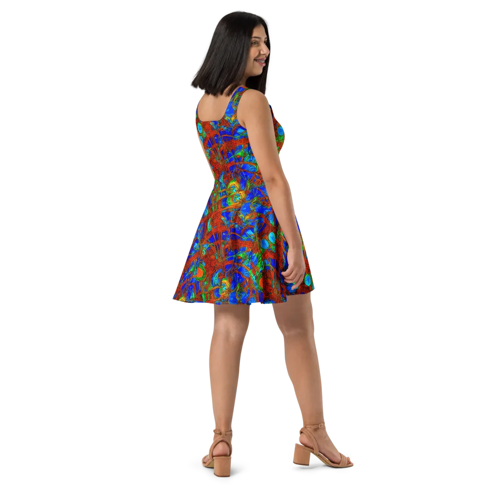 Neon Relic on Skater Dress — Right
