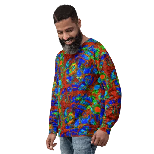 Neon Relic on a Sweatshirt