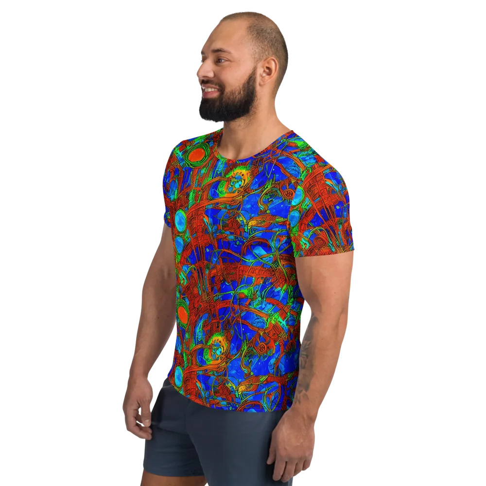 Neon Relic on Men's Athletic T-Shirt — Left