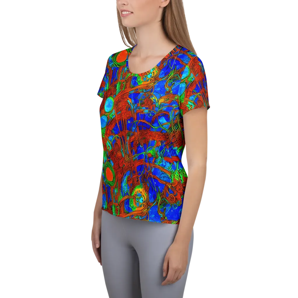 Neon Relic on Women's Athletic T-Shirt — Left