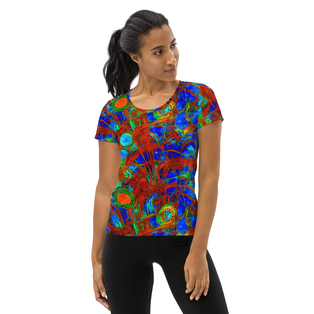 Neon Relic on Women's Athletic T-Shirt — Front