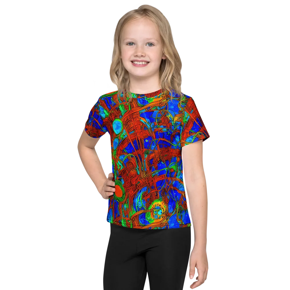 Neon Relic on Kids Crew Neck T-Shirt — Front