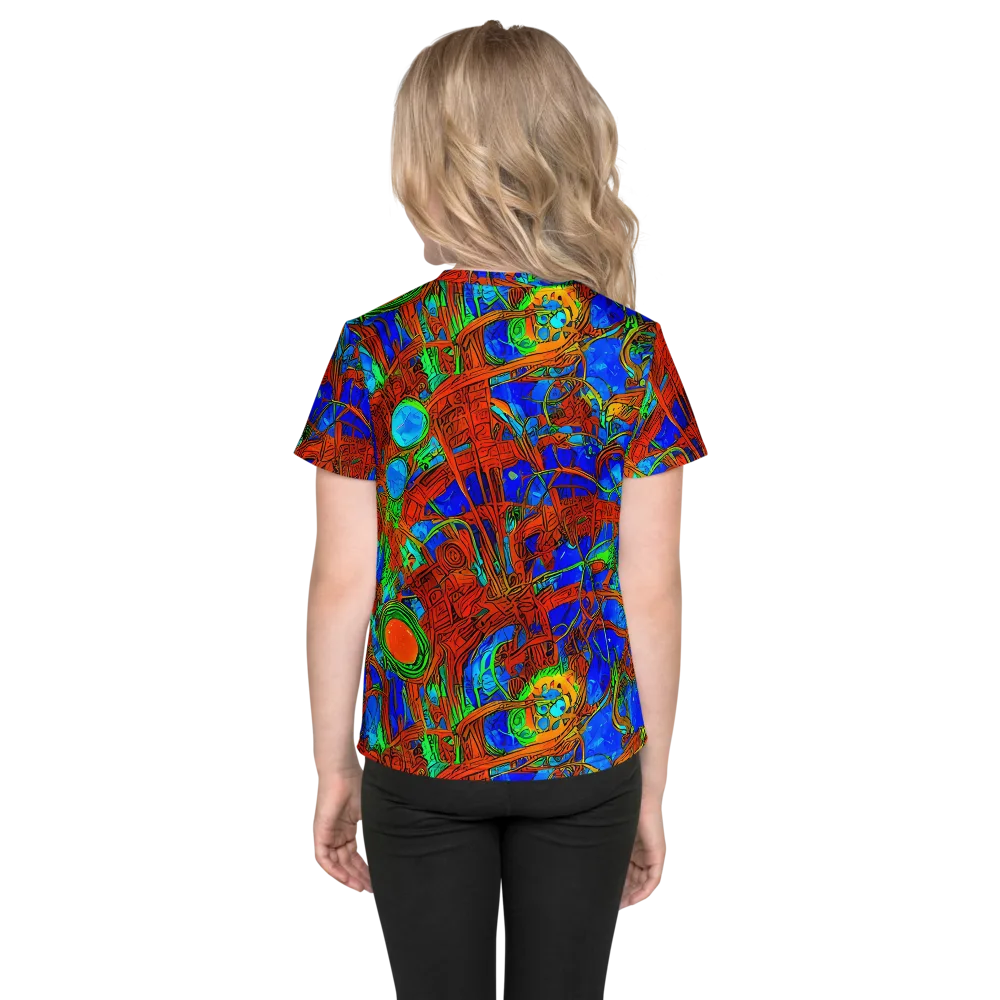Neon Relic on Kids Crew Neck T-Shirt — Back