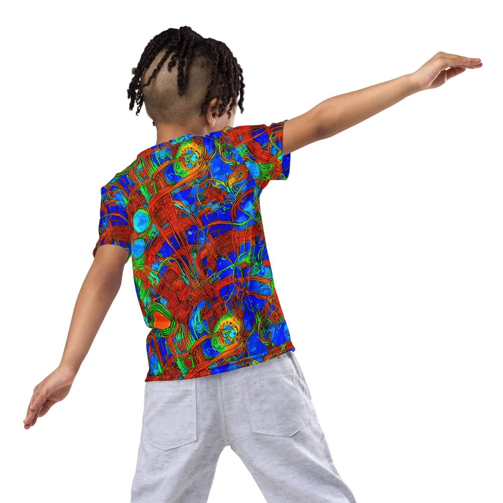 Neon Relic on Kids Crew Neck T-Shirt — Back