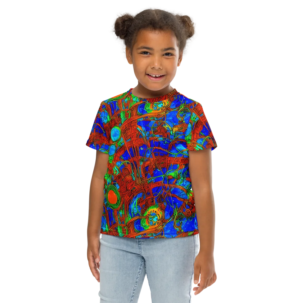 Neon Relic on Kids Crew Neck T-Shirt — Front
