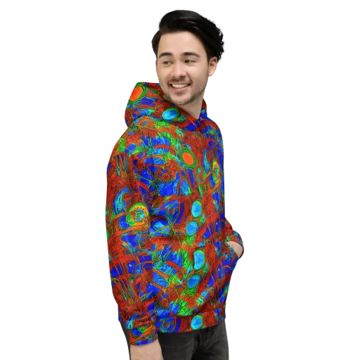 Neon Relic on a Hoodie