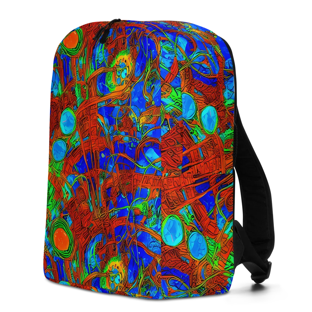 Neon Relic on Minimalist Backpack — Left