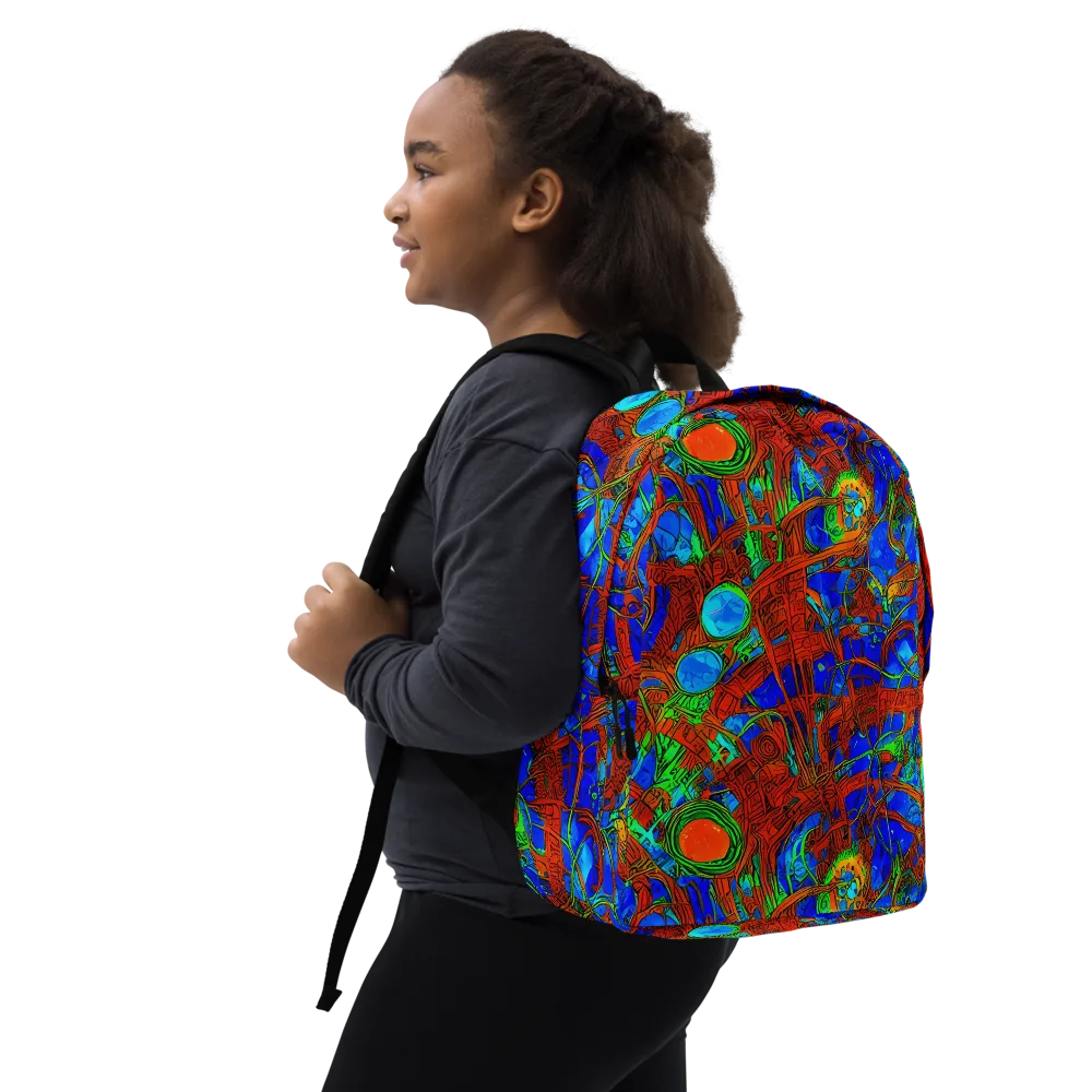 Neon Relic on Minimalist Backpack — Right Front