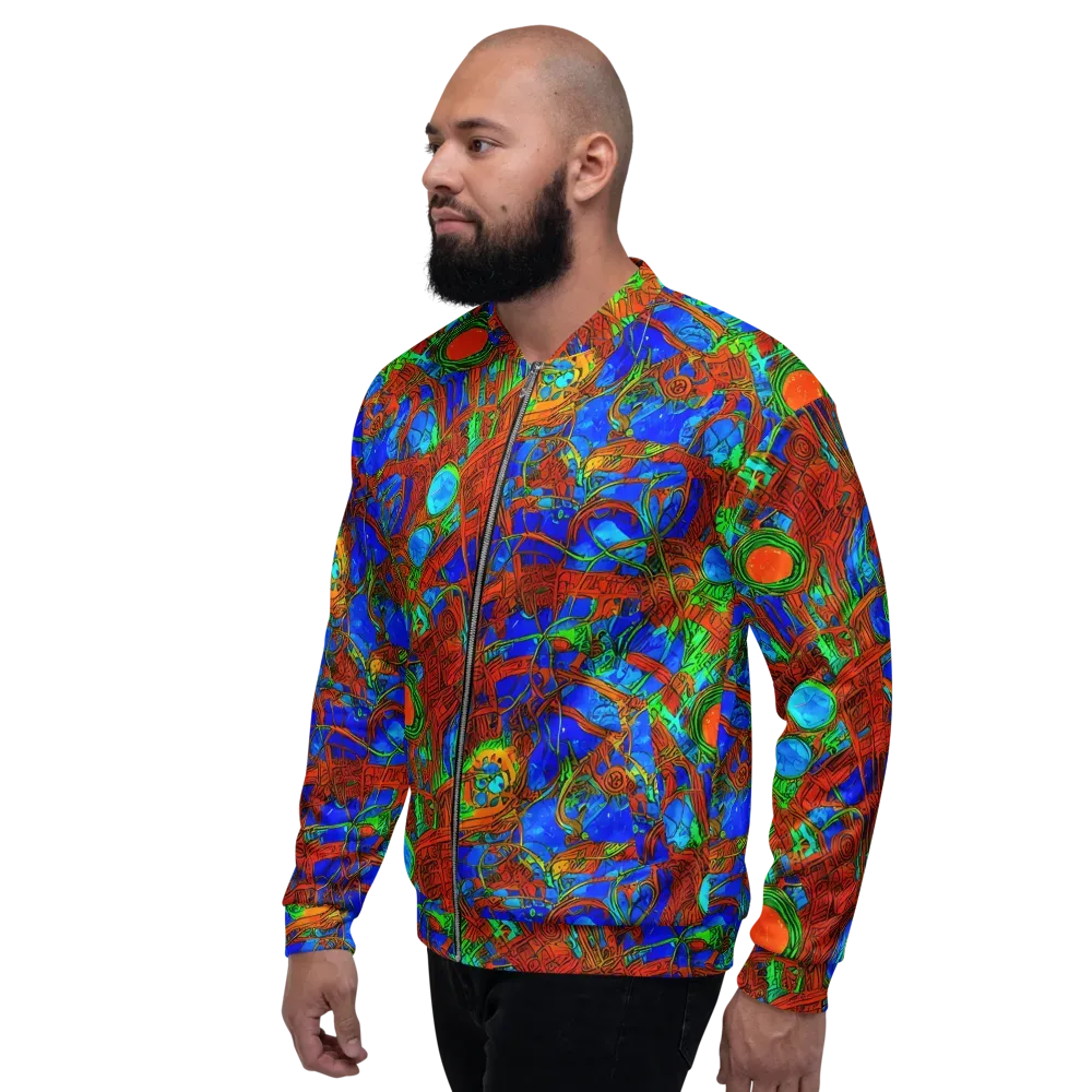 Neon Relic on Bomber Jacket — Left