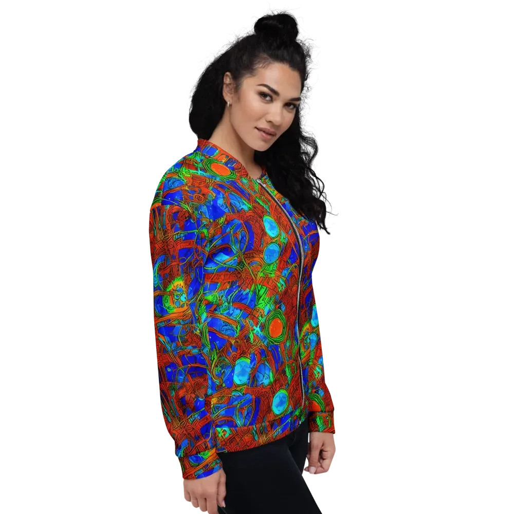 Neon Relic on Bomber Jacket — Right