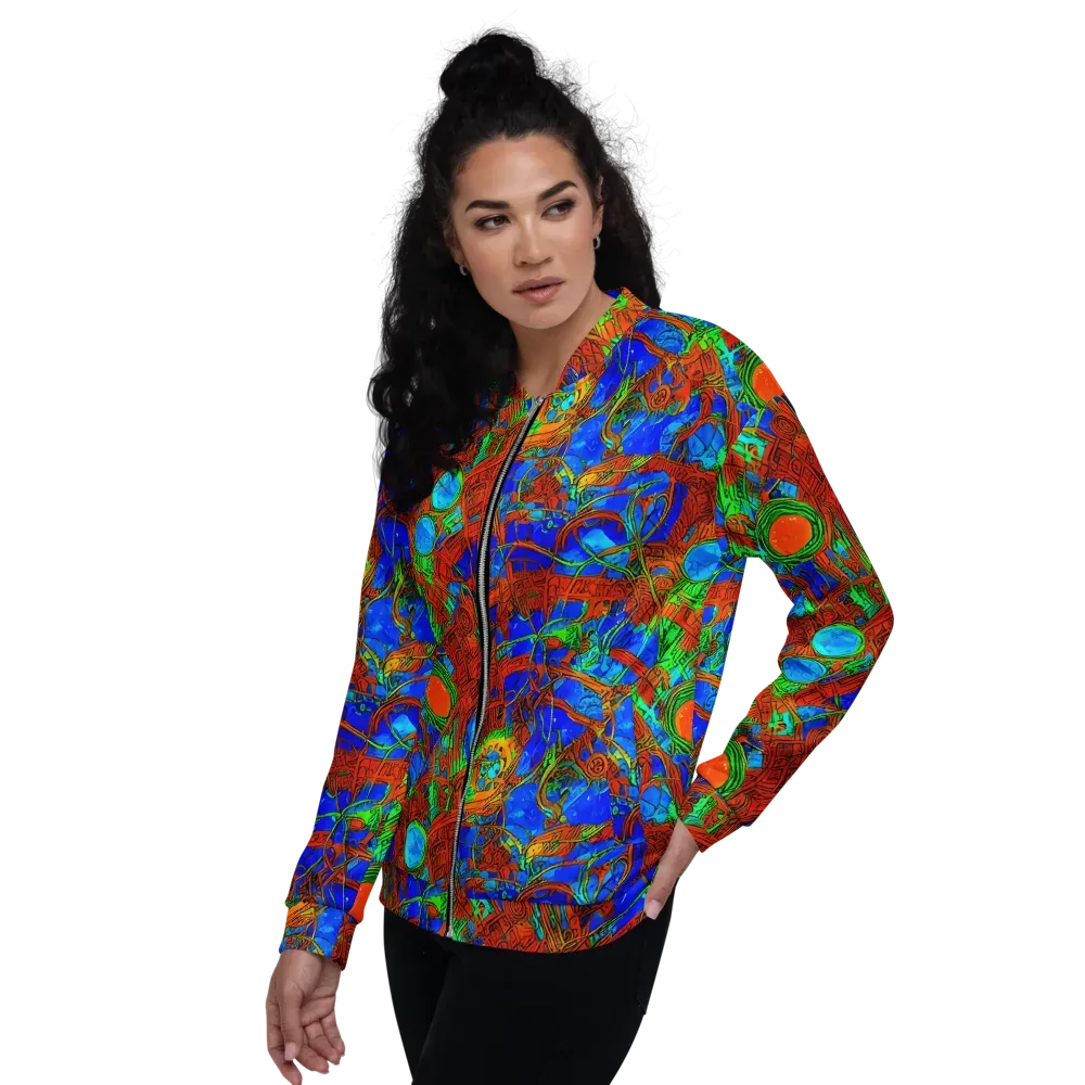 Neon Relic on Bomber Jacket — Left