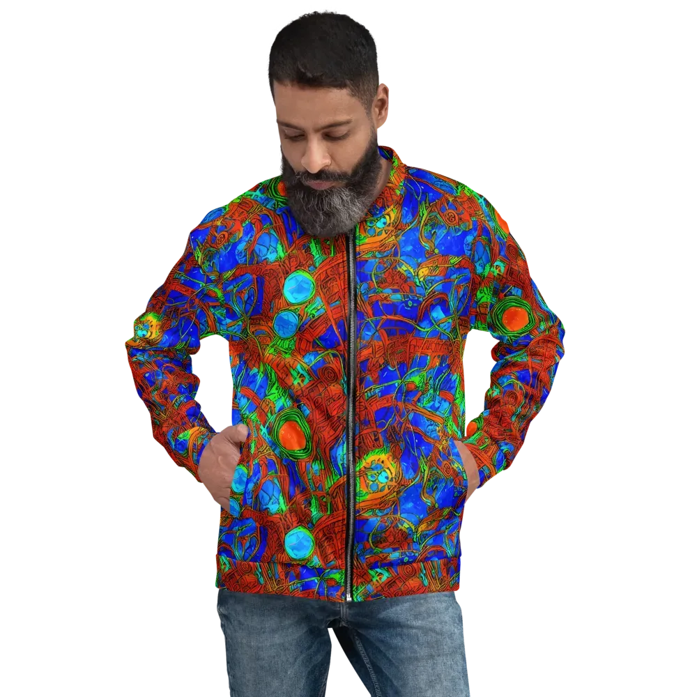 Neon Relic on Bomber Jacket — Front