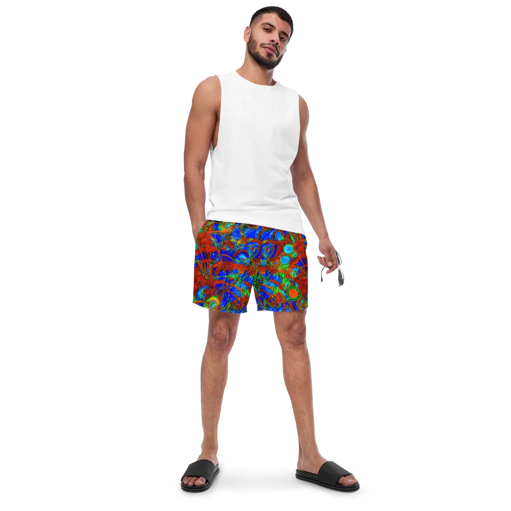 Neon Relic on Swim Trunks — Front