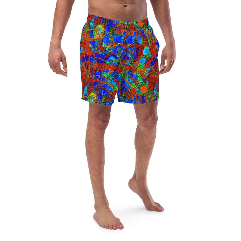 Neon Relic on Swim Trunks — Front