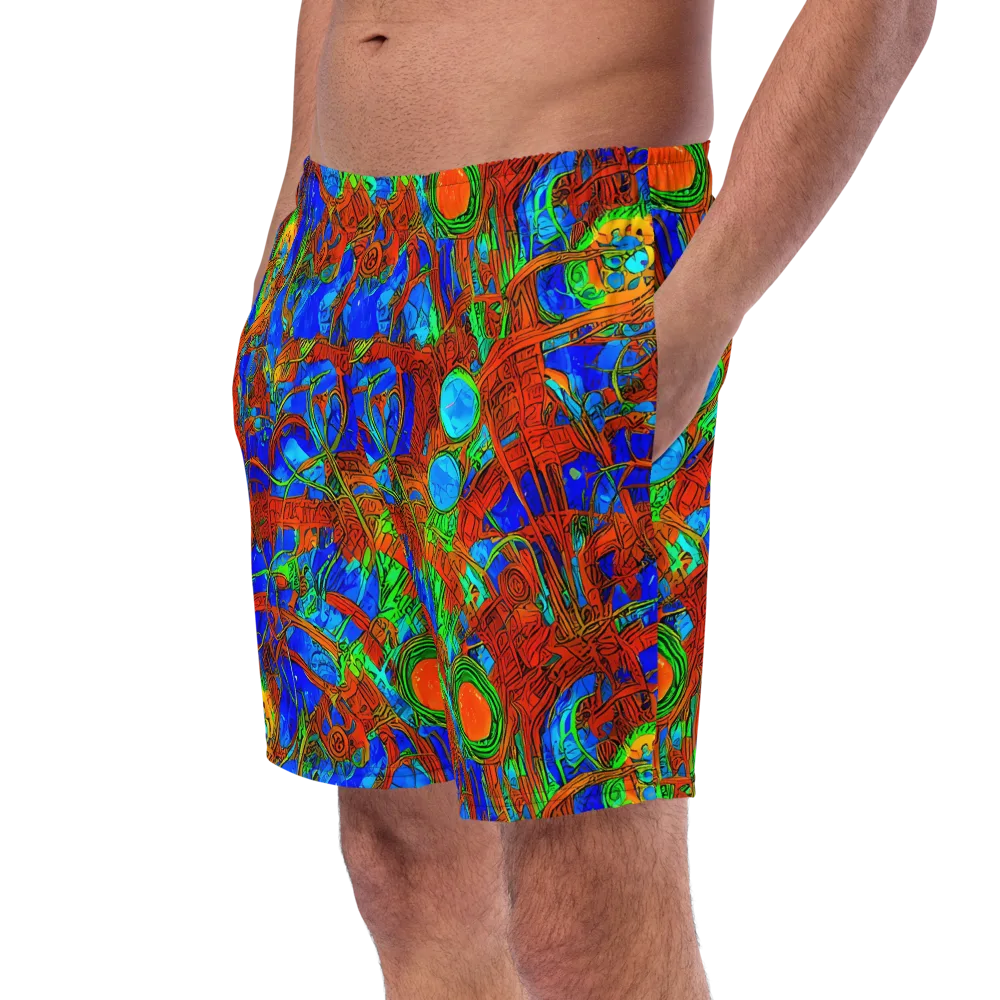 Neon Relic on Swim Trunks — Left Front