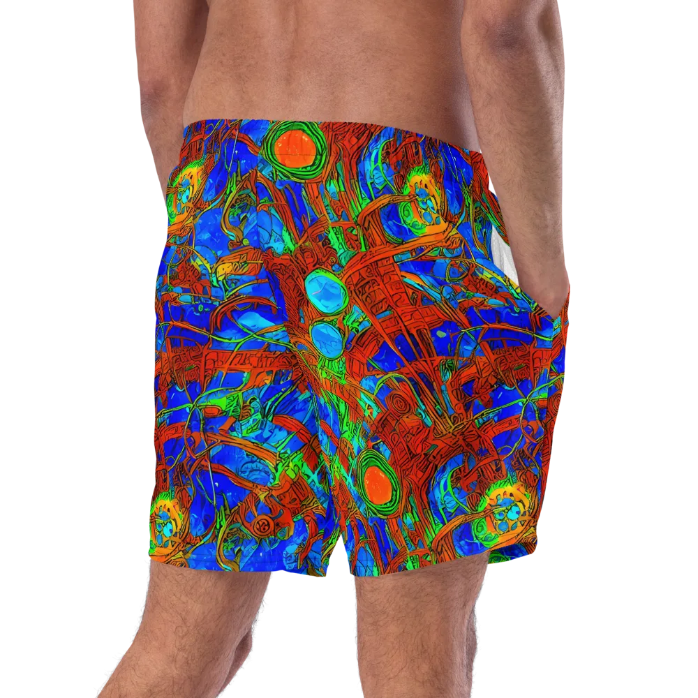 Neon Relic on Swim Trunks — Right Back