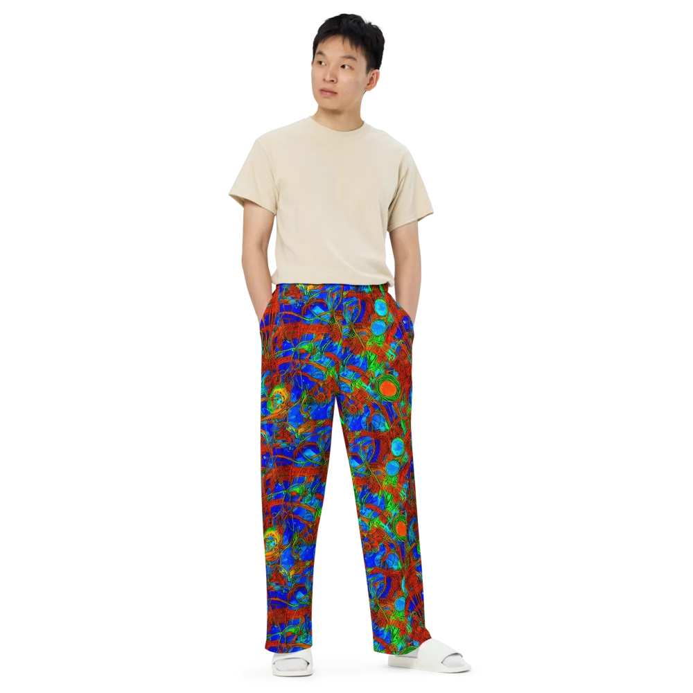 Neon Relic on Wide-Leg Pants — Front