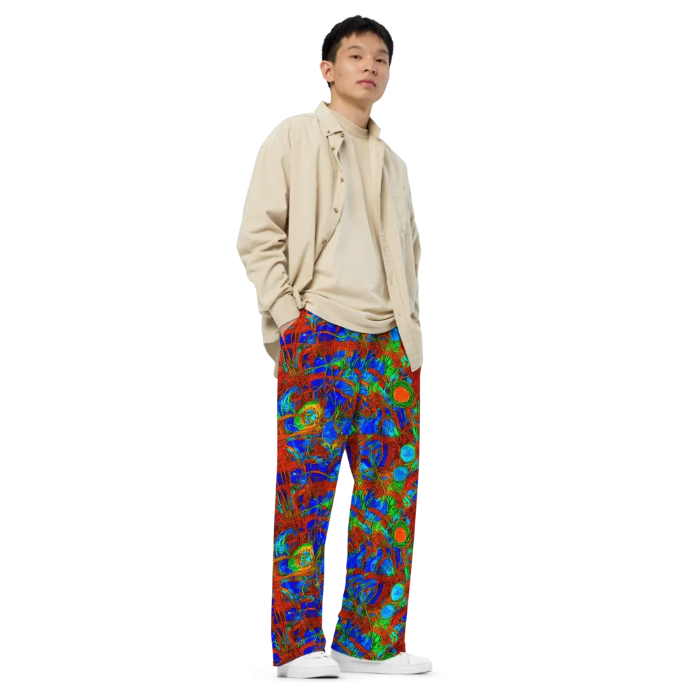 Neon Relic on Wide-Leg Pants — Right Front