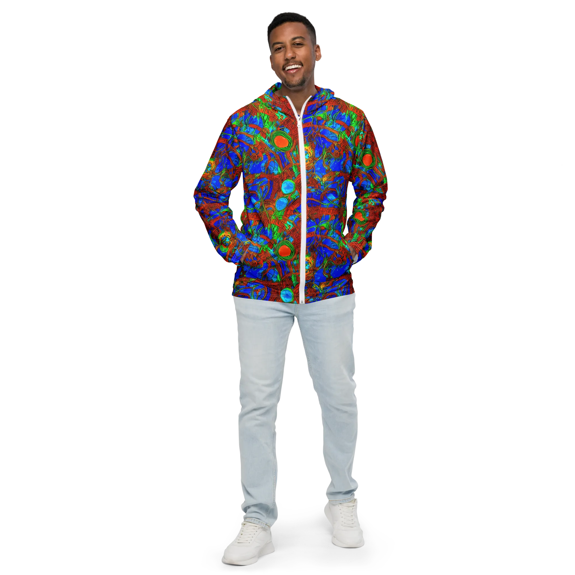 Neon Relic on Men's Windbreaker — Front