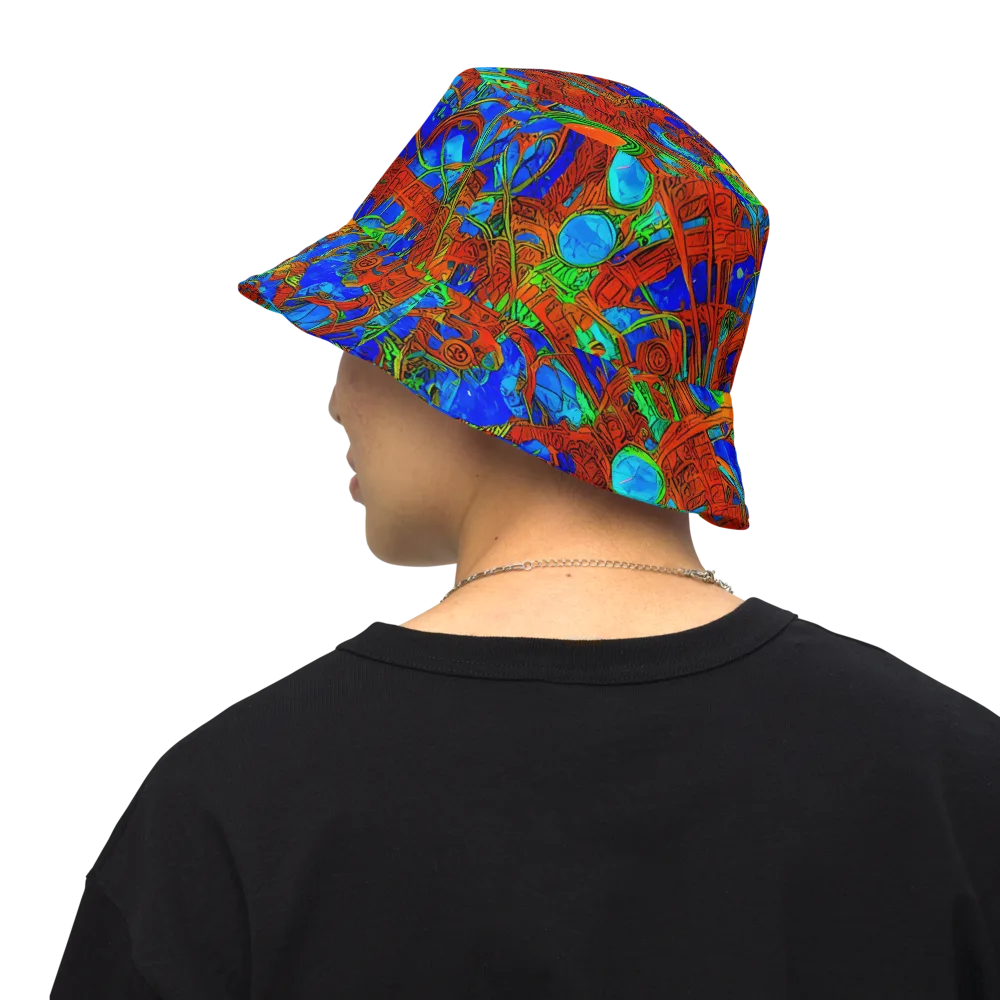 Neon Relic on Reversible Bucket Hat — Back Inside