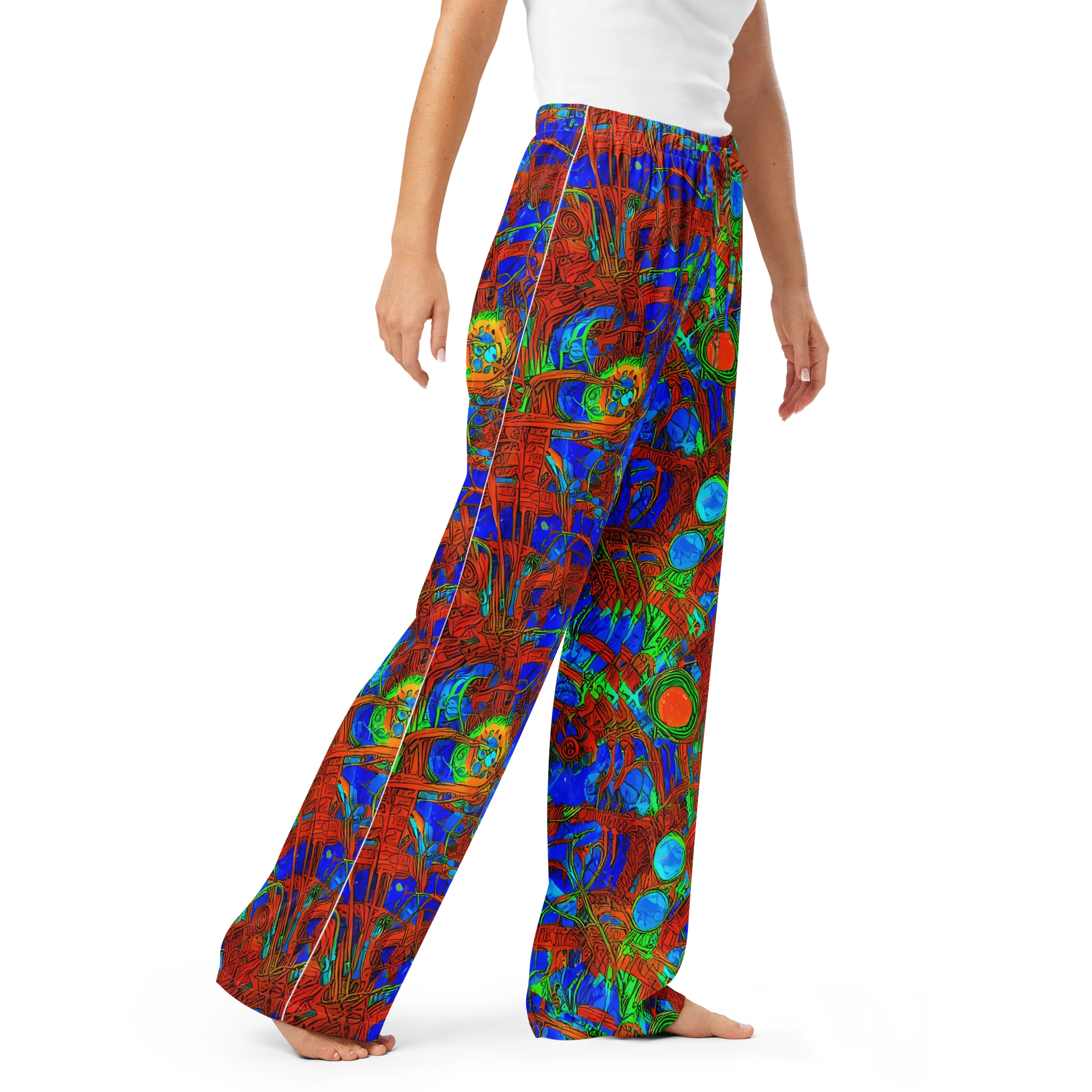 Neon Relic on Women's Pajama Pants — Right Front