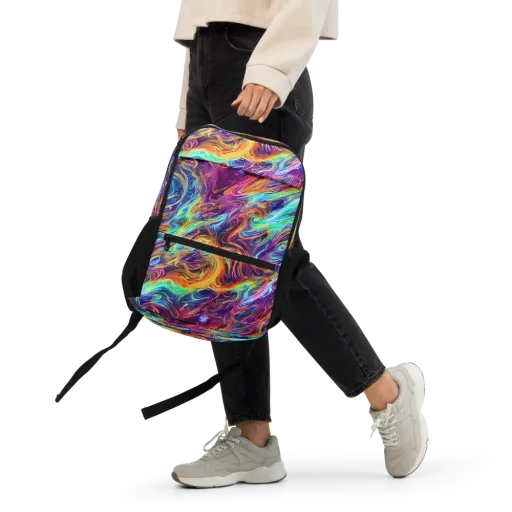 Neon Maelstrom on a Utility Backpack