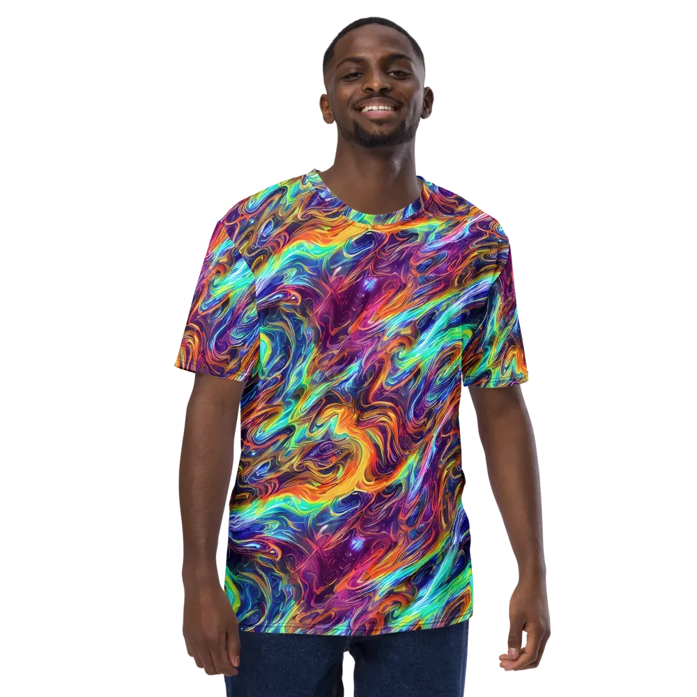 Neon Maelstrom on Men's Crew Neck T-Shirt — Front
