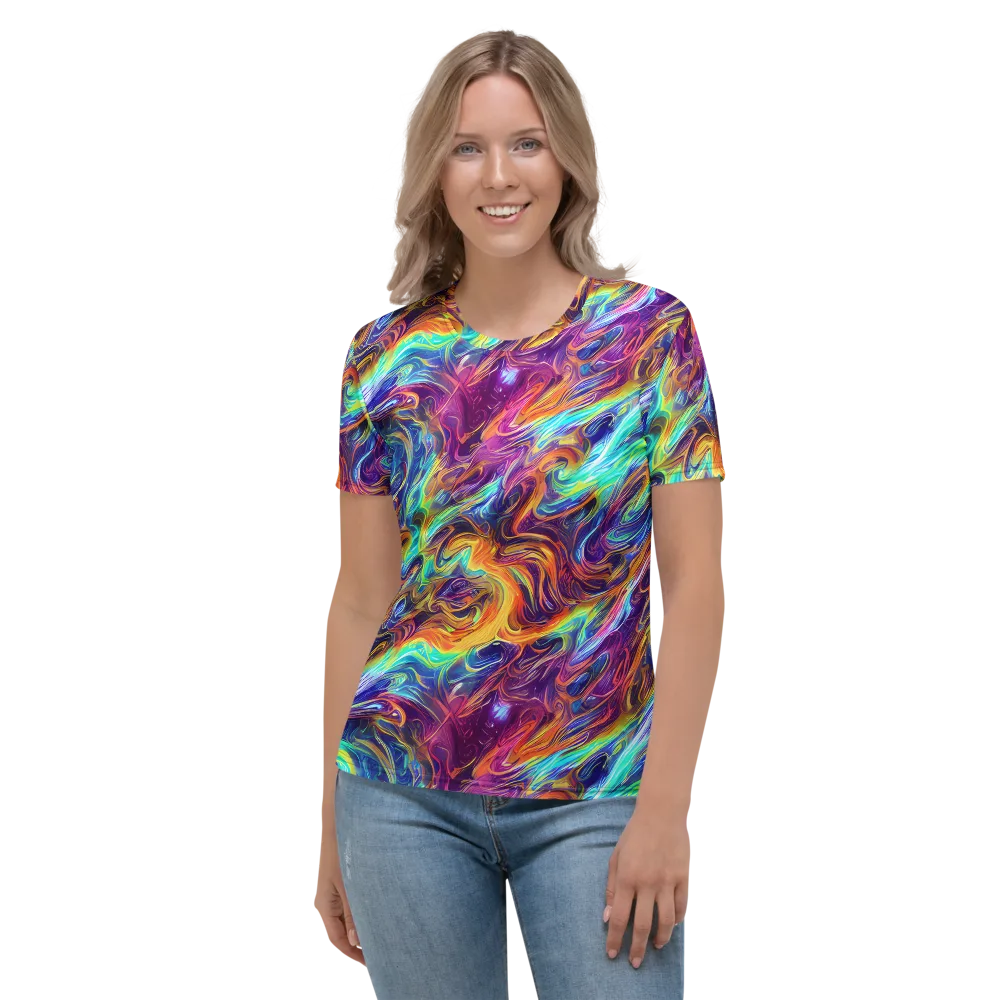Neon Maelstrom on Women's Crew Neck T-Shirt — Front