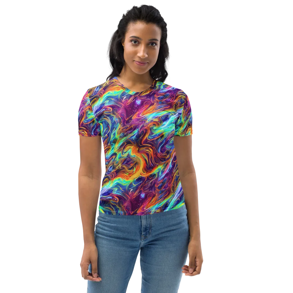 Neon Maelstrom on Women's Crew Neck T-Shirt — Front