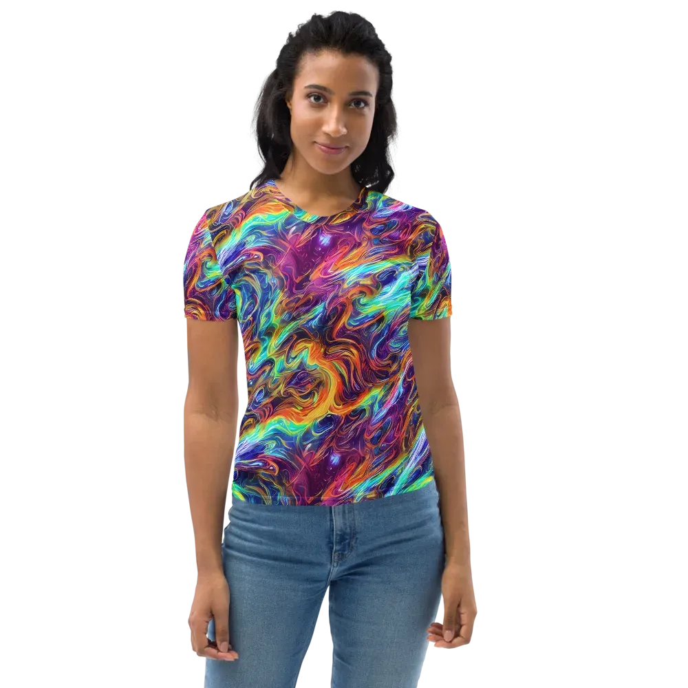 Neon Maelstrom on Women's Crew Neck T-Shirt — Front