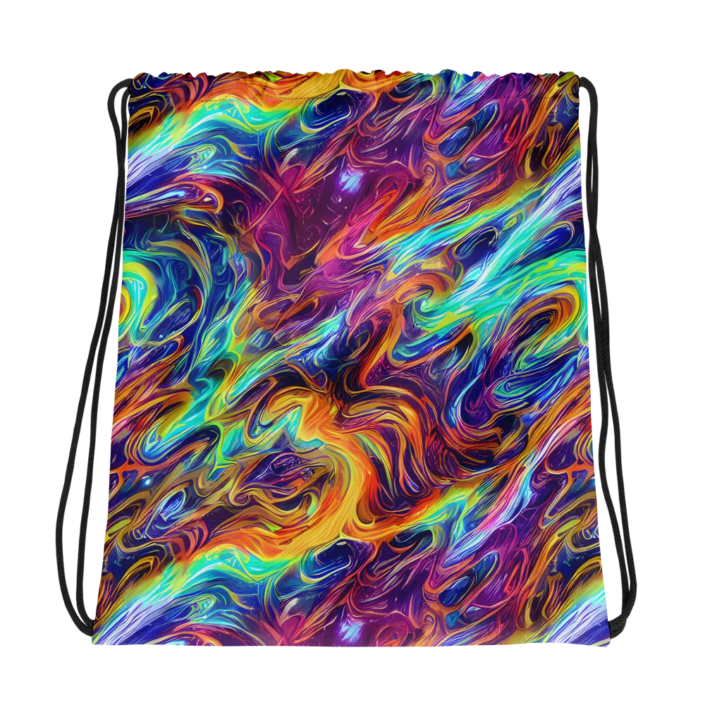 Neon Maelstrom on Drawstring Bag — Photo