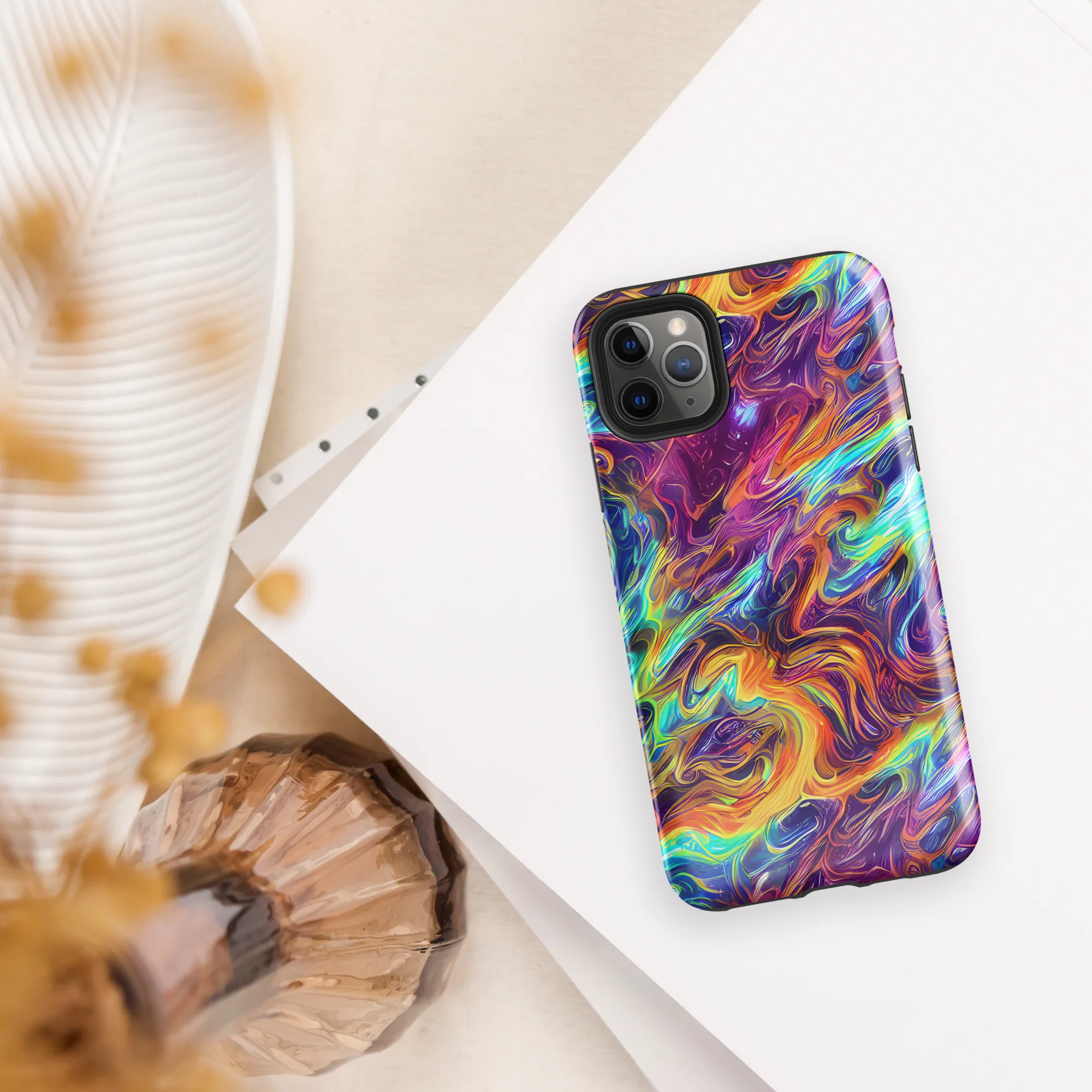 Neon Maelstrom on Tough Case for iPhone® — Front
