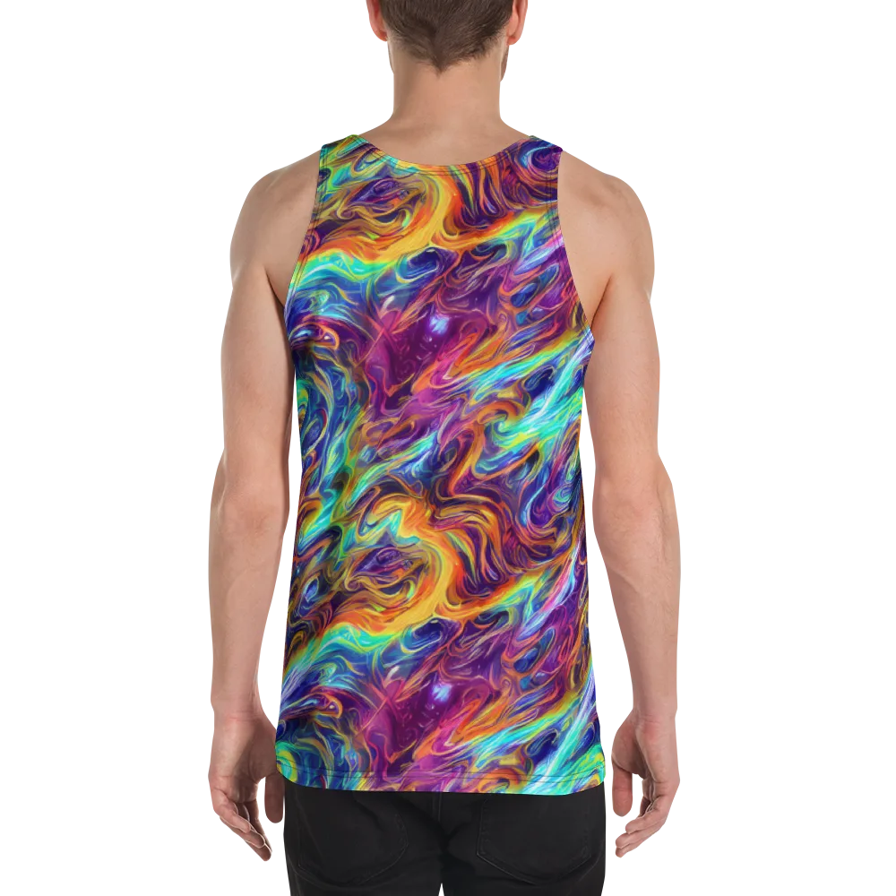 Neon Maelstrom on Men's Tank Top — Back