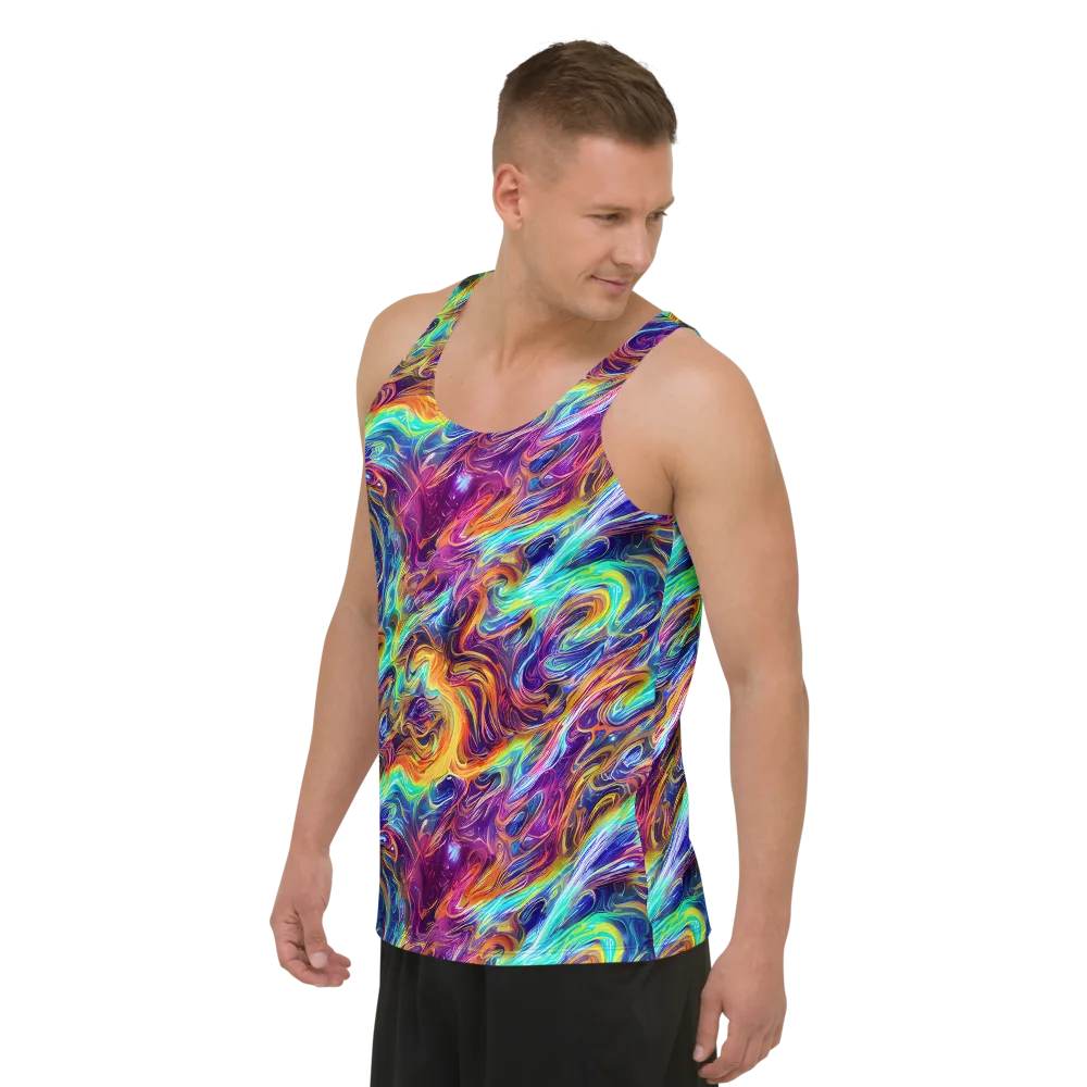 Neon Maelstrom on Men's Tank Top — Left Front