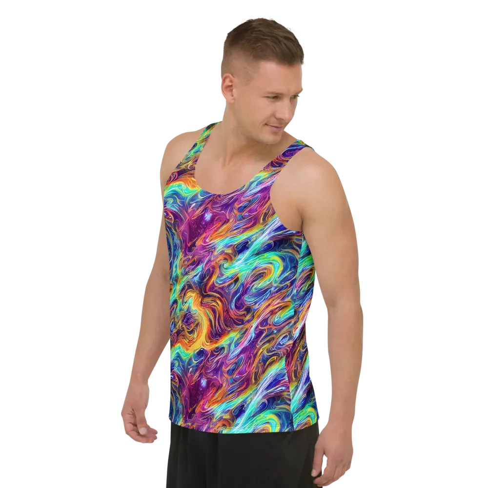Neon Maelstrom on Men's Tank Top — Left Front