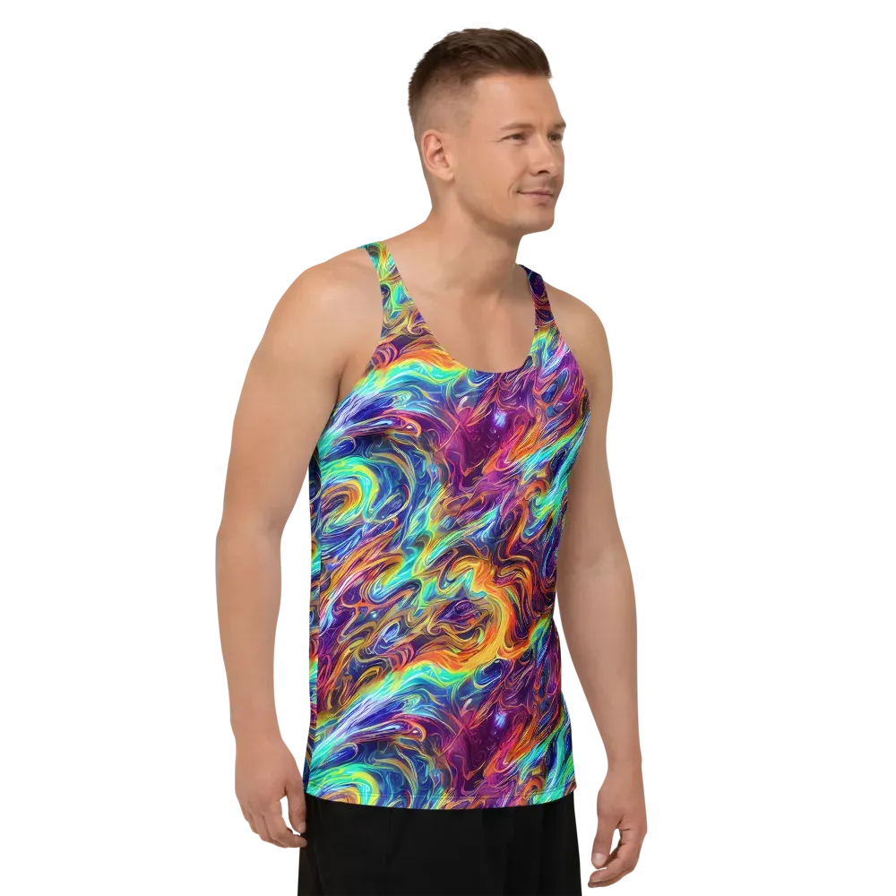 Neon Maelstrom on Men's Tank Top — Right Front