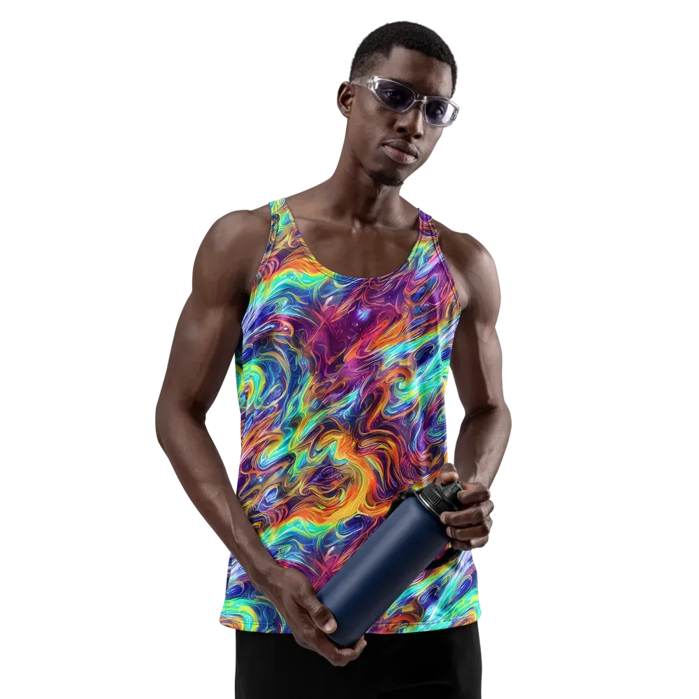 Neon Maelstrom on Men's Tank Top — Front