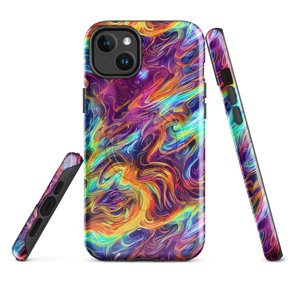 Neon Maelstrom on MagSafe Tough Case for iPhone® — Front