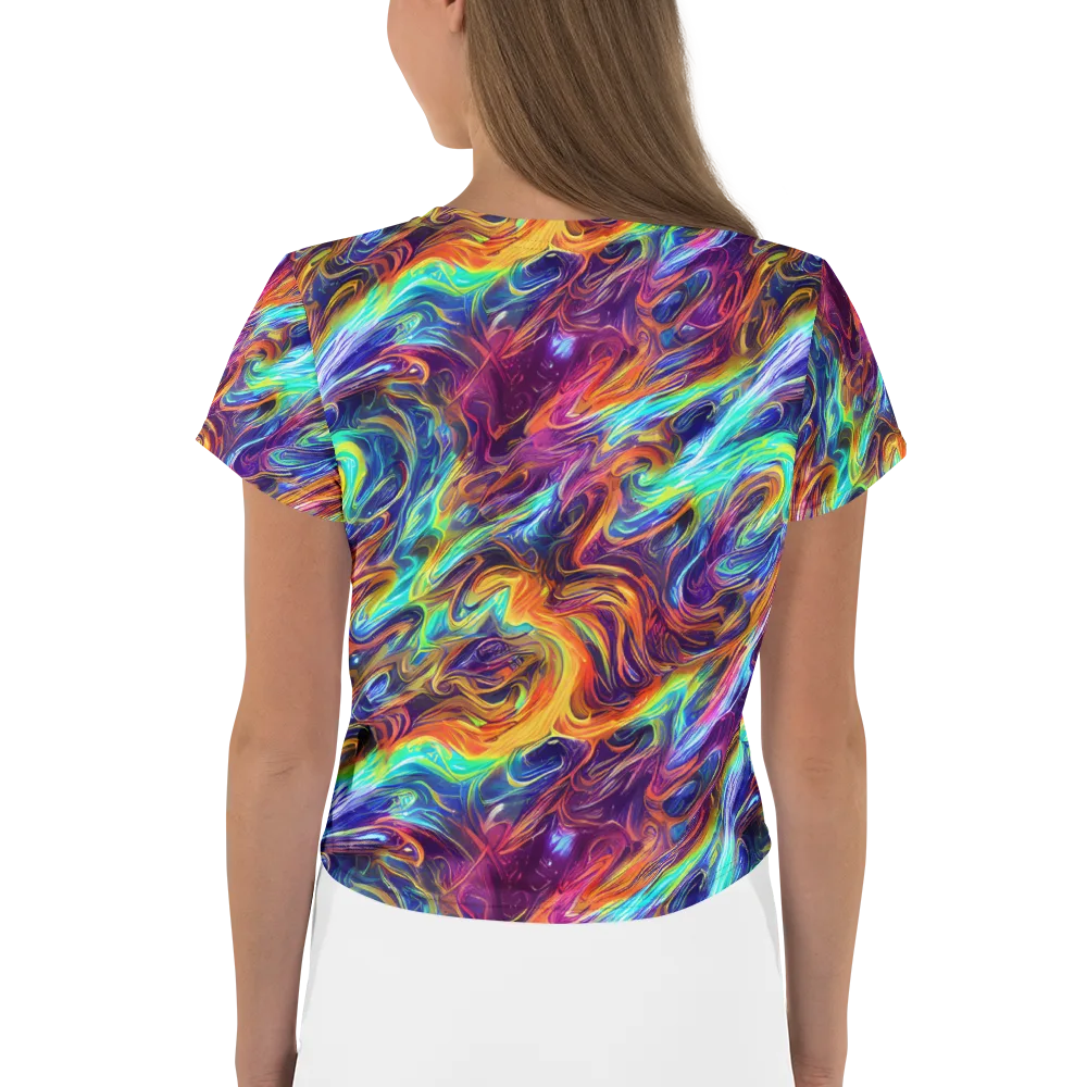 Neon Maelstrom on Crop Tee — Back