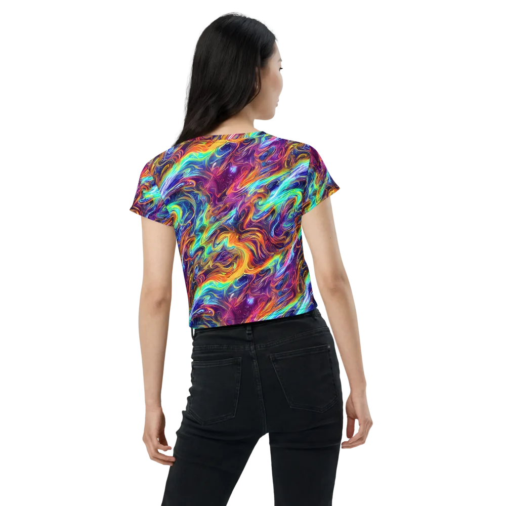 Neon Maelstrom on Crop Tee — Back