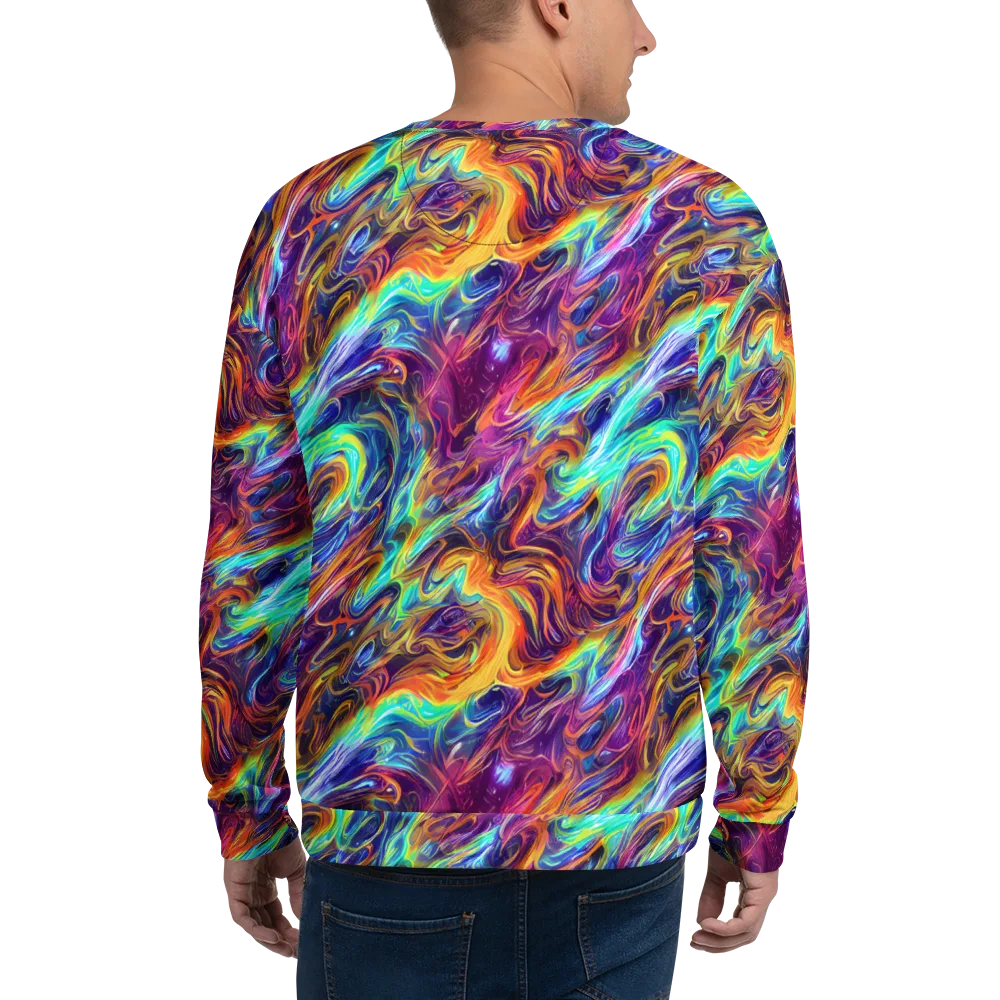 Neon Maelstrom on Sweatshirt — Back