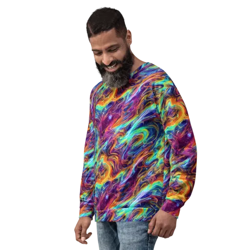 Neon Maelstrom on a Sweatshirt