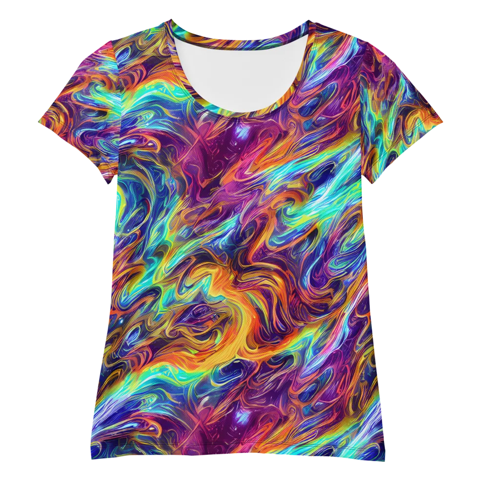 Neon Maelstrom on Women's Athletic T-Shirt — Front
