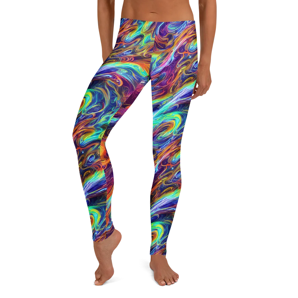 Neon Maelstrom on Leggings — Front