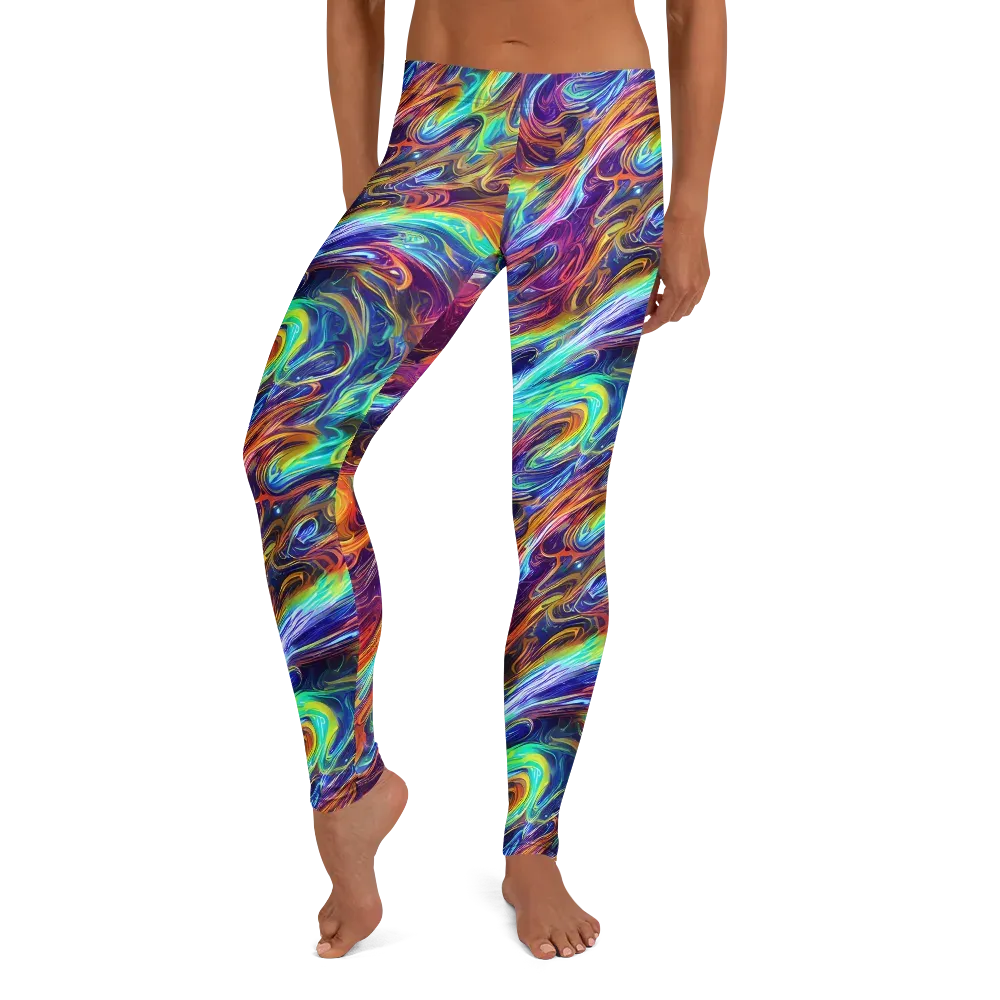 Neon Maelstrom on Leggings — Front