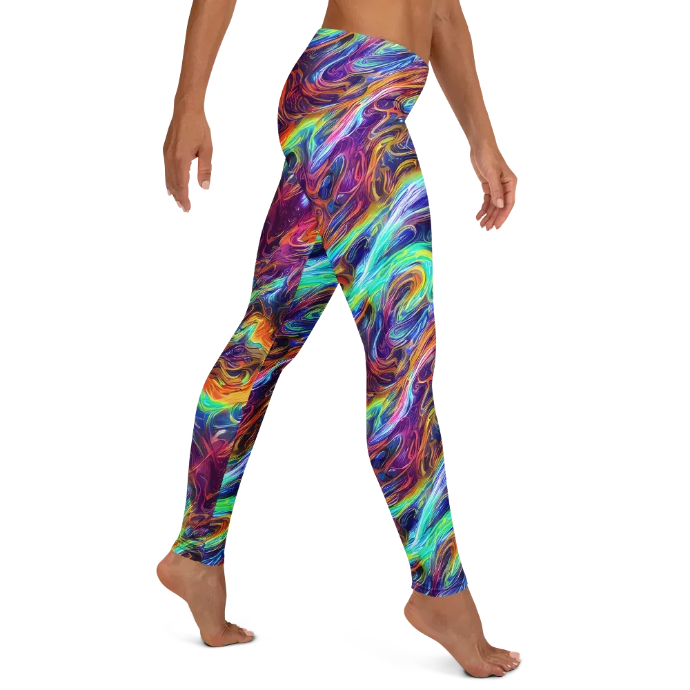 Neon Maelstrom on Leggings — Right