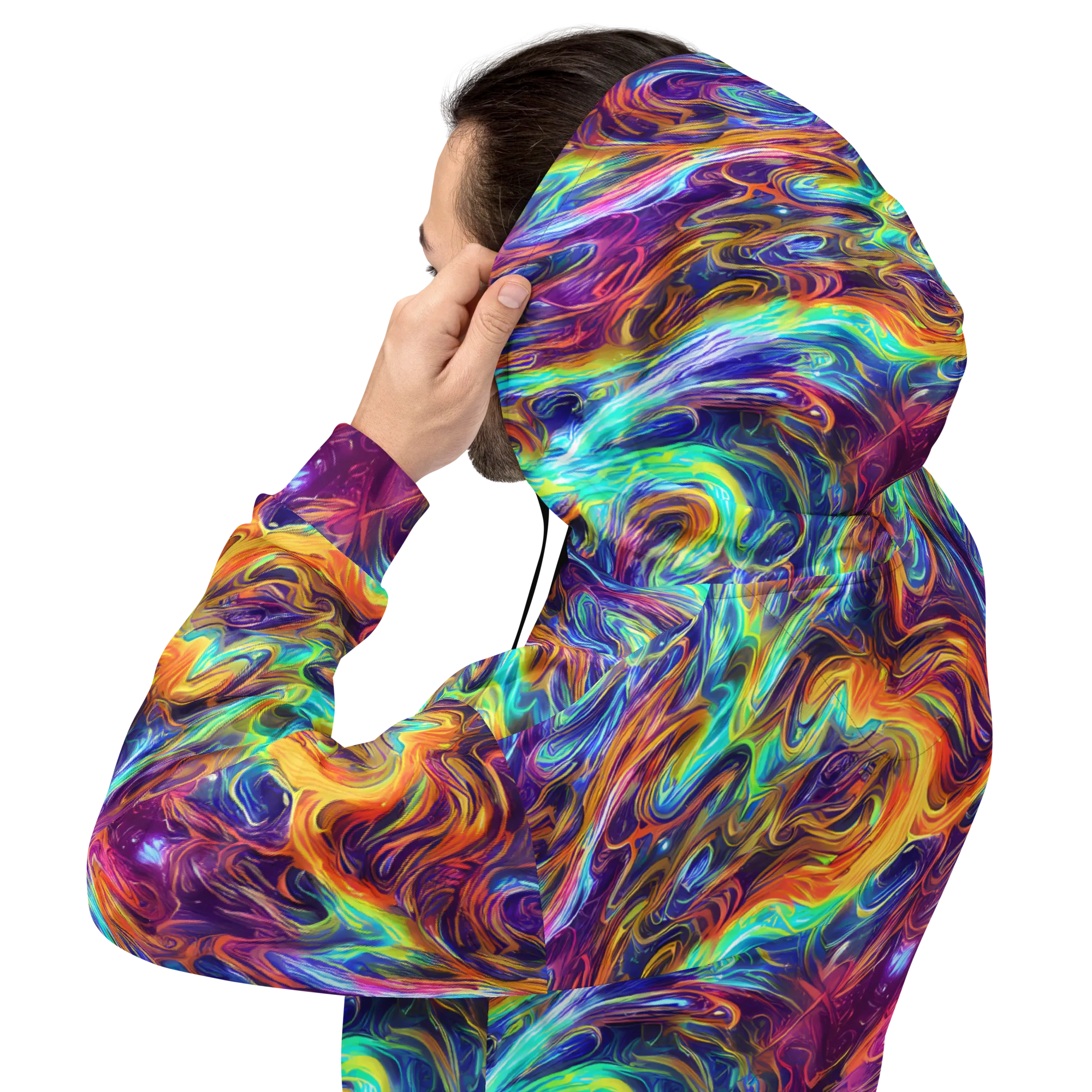 Neon Maelstrom on Hoodie — Back