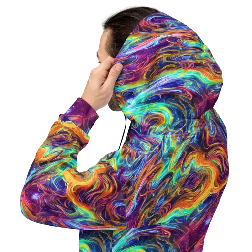Neon Maelstrom on a Hoodie