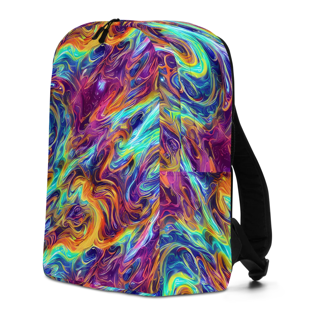 Neon Maelstrom on Minimalist Backpack — Left